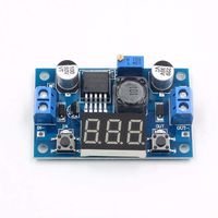 QEBIDUL LM2596S DC-DC Buck Converter DIY 4-40V to 1.25-37V Step-down Regulator Power Module Volt Stabilizer with LED Voltmeter Display