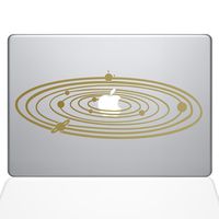The Decal Guru 2067-MAC-15P-G Solar System Decal Vinyl Sticker, Gold, 15" MacBook Pro (2015 & Older)