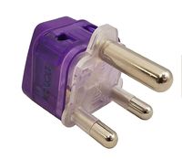 Regvolt Type M AC Travel Power Adapter Plug Grounded Power Adapter for S. Africa & More