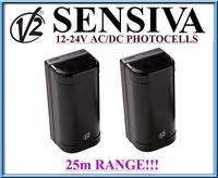 V2 Sensiva photocells, Adjustable Wall-Mounted External Safety Sensors 12-24V