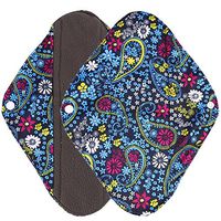 FILOL Sanitary Towel Pad, Mama Cloth Menstrual Pads Reusable Sanitary Pads Foldable Portable Reusable Bamboo Cloth Washable Menstrual Pad Mama Sanitary Towel Pad (Blue, M)