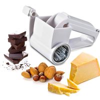 Verona Summer Multipurpose Rotary Cheese Vegetable Grater Cutter Slicer Shredder Including 3 Independent Stainless Steel Drums Grate Slice Or Shred Cheeses Vegetables Chocolate and Other Foods