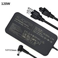 New Slim AC Charger ADP-120RH B,PA-1121-28,ADP-120ZB BB for ASUS ROG GL502 Q550LF N550JV F554LA GL551JM GL551JW GL771JM R500VJ R510CA R700VJ X750JB N550JX N750 Laptop Power Supply Adapter Cord120W