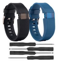 VAN-LUCKY Silicon Replacement Bands Strap Bracelet Wristband for Fitbit Charge HR Band Accessories Large (NOT fit Fitbit Charge, Fitbit Charge 2)