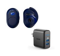 Skullcandy Push True Wireless Bluetooth Earbuds Bundle with 2-Port USB Wall Charger - Indigo