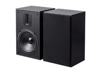 Monoprice 6.5in and Ribbon Tweeter 2-Way Bookshelf Speakers (Pair) Black