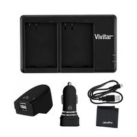 LP-E10 Dual Rapid Battery USB Charger (with AC and Auto Plugs). Also Includes UltraPro Accessory Bundle: Deluxe Custom Microfiber Cleaning Cloth