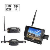 Haloview MC5111-2 Hitch Camera 5'' LCD 720P HD Digital Wireless Backup Camera System Rear View Monitor and IP69K Waterproof Reversing Built in DVR Kit for Trucks/Trailer/Bus/RVs/Pickups/Camper/Vans