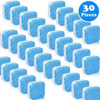 30 Pieces Solid Washing Machine Cleaner Effervescent Tablet Washer Cleaner Deep Cleaning Remover with Triple Decontamination for Bath Room Kitchen