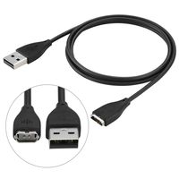 EEEKit Charging Solution Kit for Fitbit Charge HR Wireless Activity Wristband, 2 Packs USB Replacement Charger Charging Cables for Fitbit Charge HR