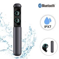 YOVYO Wireless Headphone Bluetooth 4.2 Earbuds Sport Ear-in Earphone with Portable Charging Case Noise Canceling IPX7 Waterproof Built-in Mic Auto Pairing Gym Running Riding Android iOS