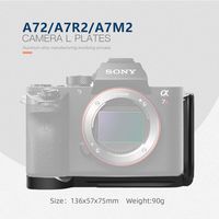 LPS-A72/A7R2/A7M2 L plate Camera Vertical Shoot Aluminum alloy CNC machining Quick Release L Type Plate for A72/A7R2/A7M2 camera