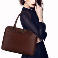 Laptop Bag for Women,15.6 Inch Laptop Tote Bag for Bussiness Work,Convenient Full Open Zipper Computer Bags for Women,Coffee