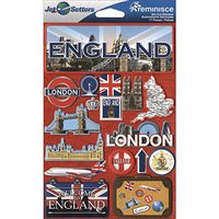 Reminisce Jet Setters 3D Stickers - England