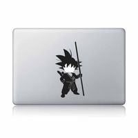 Goku Kid Face As Apple-Apple Macbook Laptop Vinyl Sticker Decal