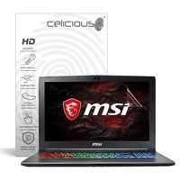 Celicious Vivid Invisible Glossy HD Screen Protector Film Compatible with MSI GF62VR 7RF [Pack of 2]