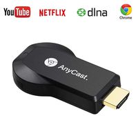 1080P Anycast WiFi Wireless Display Dongle 1080P Wireless HDMI Screen Mirror Dongle WiFi Display TV Dongle Receiver Easy Sharing Wireless Streaming TV Stick for iOS Android Windows System