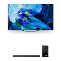 Sony XBR-55A8G 55" BRAVIA OLED 4K HDR TV and HT-X9000F 2.1-Channel Dolby Atmos Soundbar with Subwoofer