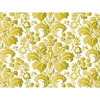 Metallic Golden Brocade 30" x 150' Gift Wrap Roll