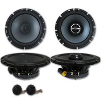 Alpine Package 6.5" 2-Way Car Component System + 6-1/2" 2-Way Car Coaxial Speakers