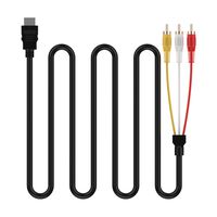 HDMI to RCA Cable, HDMI Male to 3-RCA AV Composite Connector Adapter Cord Transmitter for TV