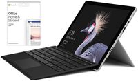 Newest Microsoft Surface Pro with Black Type Cover & Office Home and Student 2019 |12.3" Touch-Screen (2736 x 1824) Tablet PC | Intel Core M3 | 4GB Memory | 128GB SSD | Windows 10 | Platinum
