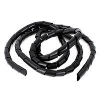uxcell a15010600ux0406 20mm Dia 8.2ft 2.5M Spiral Cable Wire Wrap Tube Computer Manage Cord