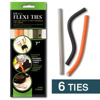 UT Wire 7-Inch Flexi Ties Cable Wrap, 6 Count