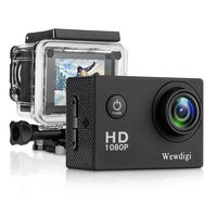 Action Camera, HV1000 Waterproof 30m Sport Camera Full HD 1080P 2.0 Inch LCD Display 120 Degree Wide Angle Lens Sport Recorder Car Camera with Outdoor Accessories