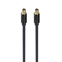 Austere V Series Optical Audio Cable 2.0m \\ Pure Gold Connectors, Precision Polished Termination for Digital Audio Accuracy, aDesign Precision LinkFit Housing and WovenArmor Cable