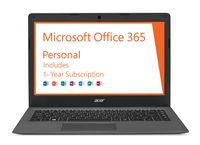 Acer Aspire One Cloudbook, 14-Inch HD, 64GB, Windows 10, Gray (AO1-431-C7F9) includes Office 365 Personal - 1 year