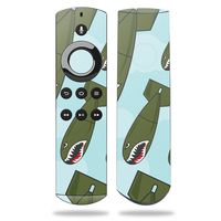 MightySkins Skin Compatible with Amazon Fire TV Remote - Bombs Away | Protective, Durable, and Unique Vinyl Decal wrap Cover | Easy to Apply, Remove, and Change Styles | Made in The USA