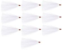 Last Cast Tackle Bucktail Teaser - 10 Pack (White)