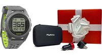 Bushnell iON2 Golf GPS Watch (Silver/Green) Premium Bushnell Gift Box | +PlayBetter USB Car/Wall Adapters & PlayBetter Protective Hard Case | Sleek, 36,000+ Courses, Shot Distance