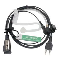 SUNDELY FBI Style Covert Acoustic Tube Headset Earpiece Mic For Midland GXT/LXT 2 Two Way Radios