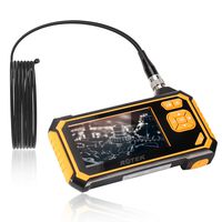 Industrial Endoscope,ROTEK 5M 1080P HD 4.3inch LCD Screen 2600mAh Rechargeable Battery Borescope, IP67 Waterproof Inspection Camera with 6 LED Lights Digital Video Recording Handheld Endoscope(16.4ft)