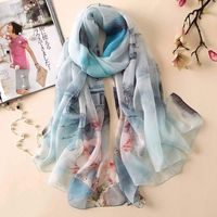 Hqysjin Ladies Silk Scarves Printed Shawl Wild Beach Towel,Seven,175110cm