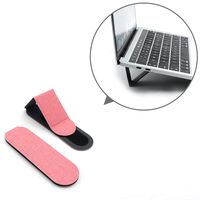 SenseAGE (2pcs-Pack) Foldable & Adjustable Multi-Angle Design Adhesive Flip Stand Holder for Laptop, MacBook, Tablet, Phones - Coral Pink