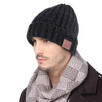 Muscleboon Bluetooth Beanie Hat, Winter Outdoor Sport Knit Cap with Wireless Stereo Headphone Headset Earphone Speaker Mic Compatible with iPhone Samsung Android Phones, Black