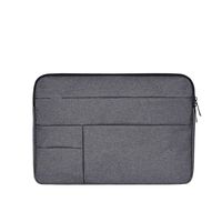 AINAAN Oxford Cloth Water Repellent Laptop Sleeve Case Cover with Pocket Compatible 13-13.3 Inch MacBook Pro/Air,Multi-Object Bag, Large Capacity, Deep Gray