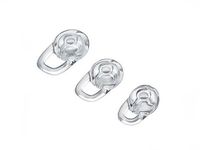 3 Clear Small Medium Large Ear Gels for Aliph Jawbone Icon Hero Catch Bombshell Ace Thinker Rogue Wireless Bluetooth Headset Ear Gel Bud Tip Buds Tips EarGel EarBud EarTip EarGels EarBuds EarTips Replacement Part Parts