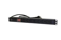 Rack Mount Network Standard PDU Power Strip, 8 Outlets, 10 ft. Cord, 15A, 1U Rack-Mount