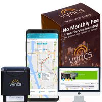 VYNCS Premium: No Monthly Fees GPS Tracker OBD 3G Vehicle GPS Tracking, Teen Driver Safety VPOBDGPS1