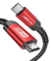 USB C to HDMI Cable[10FT], JSAUX (4K@60HZ)Type C to HDMI Cord(ThunderBolt 3 Compatible), for MacBook Pro 2018/2017, MacBook Air/iPad Pro 2018, Surface Book 2, Samsung S10 /9/8, Note 10 and More-Black