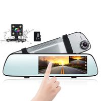 Mirror Dash Cam, WONYERED 1080P Car Camera with 7 Inch Touch Screen 170° Wide Angle Motion Detection G-Sensor Parking Monitoring Night Vision [16G TF Card Include]