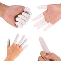 Finger Cot, 100Pcs/Bag Disposable Anti Static Protective Rubber Finger Cots Tattoo Nail Art Accessory, Anti Static
