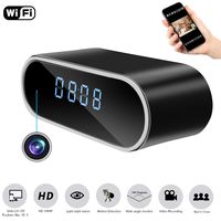 Mopora WiFi Hidden Camera Clock, 1080P Wireless Home IP Surveillance Security Camera, APP Remote Real-Time View, Motion Detection Alarm, Loop Recording