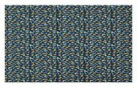 GugeABCmat Squid Doormat,Composition of Animals Subaquatic Creatures Illustration Sea Lover Theme,Waterproof Out Door Mat Low Profile Washable Carpet 24" W X 16" L,Pale Blue Dried Rose