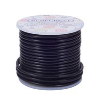 BENECREAT 9 Gauge Jewelry Craft Aluminum Wire 55 Feet Bendable Metal Sculpting Wire for Craft Floral Model Skeleton Making (Black, 3mm)