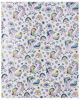 Kensie Home Dancing Whimsical Unicorn Premium Gift Wrap Continuous Paper Roll